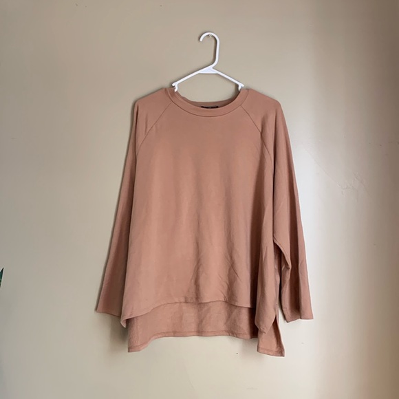 Eileen Fisher Sweaters - Eileen Fisher Women Sweatshirt Tan Brown Lyocell Organic Cotton Tunic size 2x